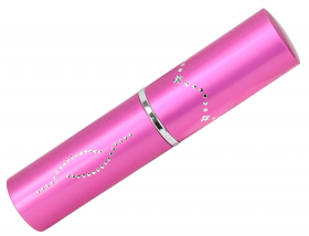 5" Pink Defender-Xtreme Lipstick Stungun with Flashlight