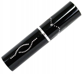 5" Black DefenderXtreme Lipstick Stungun with Flashlight