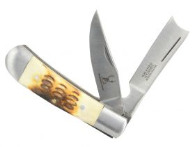 6" The Bone Edge Practical Dual-Bladed Pocket Knife