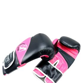 12oz Adult Size Last Punch Black and Pink Viper Boxing Gloves