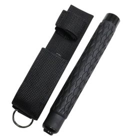 19.5" Black Color Tactical Baton Rubber Grip with Belt holster sheath