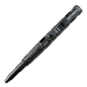 Hunt-Down New Powerful 6" Black Tactical Pen For Self Defence with Glass Breaker