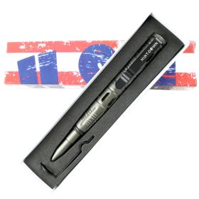 Hunt-Down New Powerful 6" Grey Tactical Pen For Self Defence with Glass Breaker