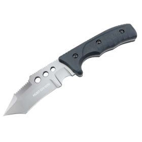 Hunt-Down 10" Stainless Steel Blade Full Tang Hunting Knife with Black Sheath