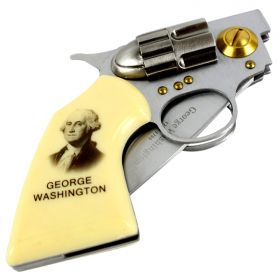 High Quality Defender George Washington Gun Folding Knife