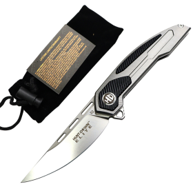 Hunt-Down 8" G10 Handle Stainless Steel Blade Ball Bearing Folding Knife With Box