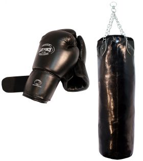 Last Punch Heavy Duty Pro Boxing Gloves & Pro Huge Punching Bag with Chains