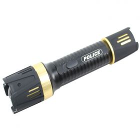Defender-Xtreme Black Multifunction 230 Lumens Flashlight Self Defence Stun Gun