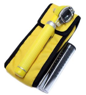 Fiber Optic Otoscope Mini Pocket Yellow Medical Ent Diagnostic Set