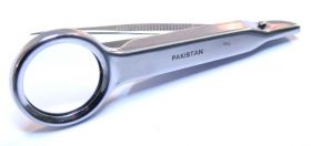 3.5" New Fine Point Tweezer With Magnifying Glass Stainless Steel