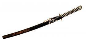 40.5" Collectible Black Carbon Steel Ninja Samurai Sword 