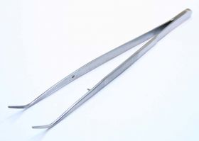 6" Dental Fine Point Tweezer Ribbed Stainless New